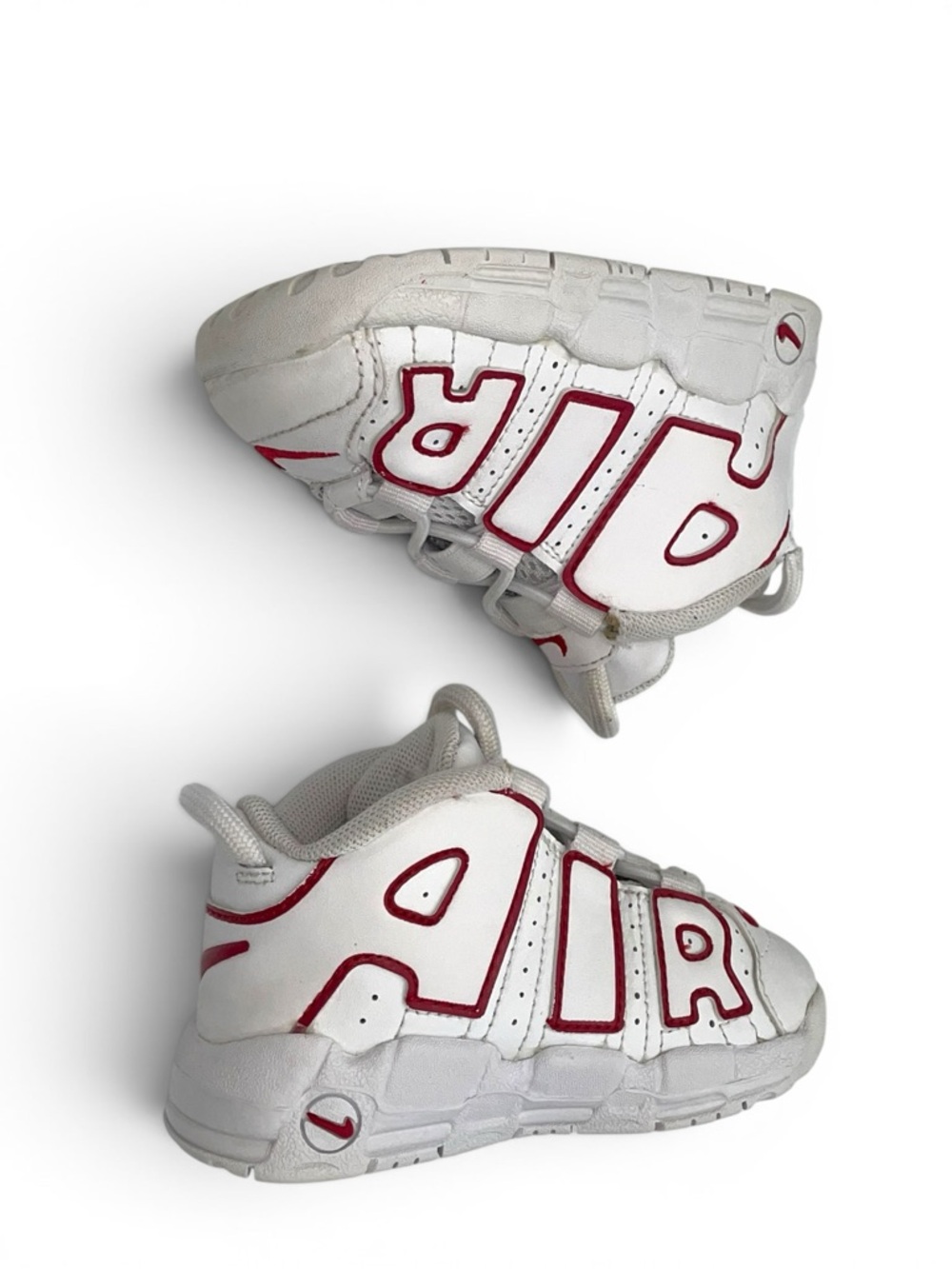Nike Air More Uptempo TD White Red Baby Toddler 6C Sneakers - Picture 10 of 12